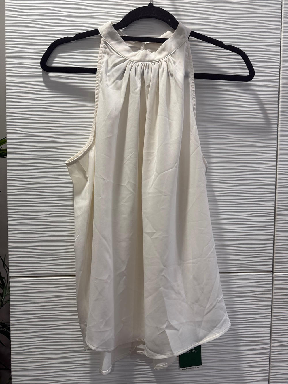 Halara Ivory Halter Neck Sleeveless Blouse